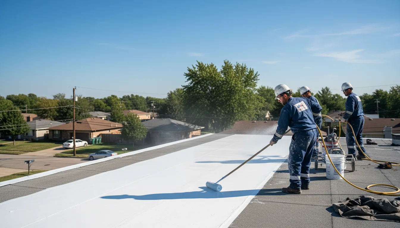 Commercial roof coating in Cleveland, SC near me